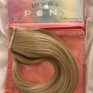 New - INH Bella Champagne Faux Pony Tail